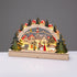 WOODEN XMAS VILLAGE 12 LED ΘΕΡΜΑ ΣΤΑΘΕΡΑ IP20 ΔΙΑΚΟΣΜΗΤΙΚΟ ΜΠΑΤ 2ΧΑΑΑ 38x5x21.5cm - ledmania.gr