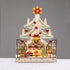 WOODEN XMAS TREE WITH FIREPLACE 16 LED ΘΕΡΜΑ  ΔΙΑΚΟΣΜΗΤΙΚΟ ΜΠΑΤ 2ΧΑΑ IP20 21.5x6x40cm - ledmania.gr