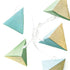 PAPER DECORATIVE STRING LIGHTS” ΠΡΑΣΙΝΟ TΡΙΓΩΝΟ 10 LED ΛΑΜΠΑΚ ΣΕΙΡΑ ΜΠΑΤΑΡ(2xΑΑ) ΘΕΡΜΟ ΛΕΥΚΟ IP20 - ledmania.gr