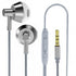 XO EP34 Metal Half In-ear Earphone 1.2M Silver - ledmania.gr