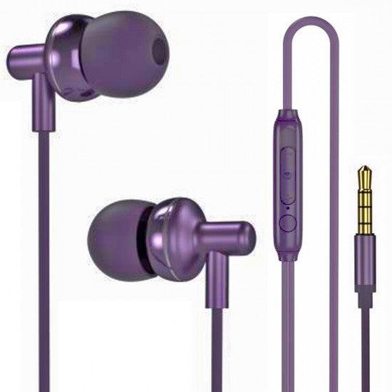 XO EP35 Metal In-ear 1.2M Μώβ - ledmania.gr