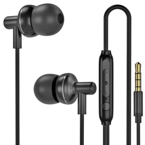 XO EP35 Metal In-ear 1.2M Μαύρο - ledmania.gr