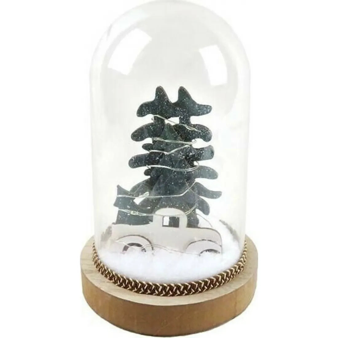 PLASTIC COVER CHRISTMAS MOTIFS AYTOKINHTO 8 MINI LED ΛΑΜΠΑΚ ΜΠΑΤΑΡ(2xAAA) ΘΕΡΜΟ ΛΕΥΚΟ IP20 D12x18c - ledmania.gr