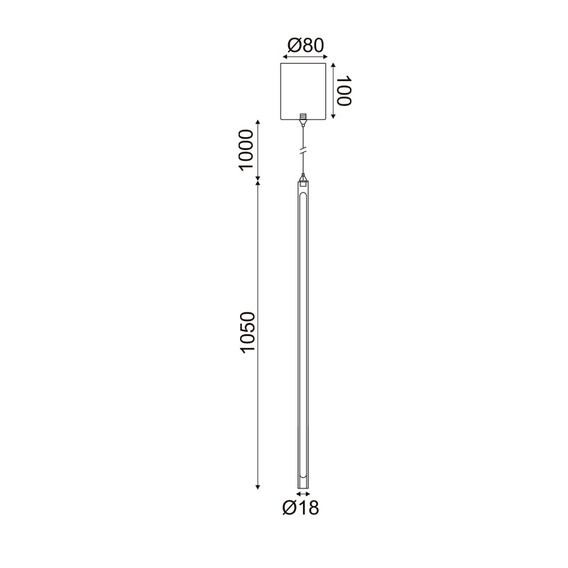 ^ΚΡΕΜΑΣΤΟ Φ/Σ LED 18W DIM ΑΦΗΣ 3000K 920LM AVENUE ΛΕΥΚΟ ΜΕΤ/ΚΟ IP20 D8XD1,8XH250CM - ledmania.gr