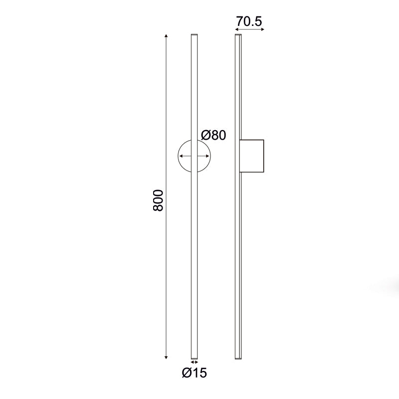 ^ΕΠΙΤΟΙΧΟ Φ/Σ LED 15W 3000K  970LM AVENUE ΛΕΥΚΟ ΜΕΤ/ΚΟ IP20 7,5X8X80CM - ledmania.gr