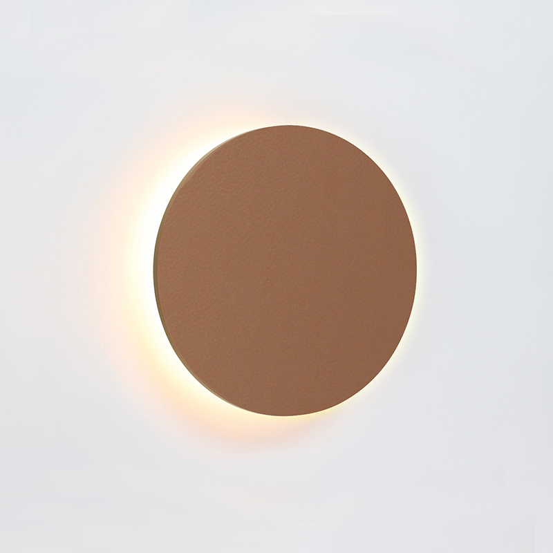 ΕΠΙΤOIXO Φ/Σ LED 15W 3000Κ 1200LM ΑΝ.ΚΑΦΕ ΔΕΡΜΑ MDF ΚΥΚΛΟΣ Φ30ΧΗ3,6CM ECLIPSE - ledmania.gr