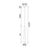 ^ΚΡΕΜΑΣΤΟ Φ/Σ LED 5W 3000K 300LM ESTRELA ΜΑΥΡΟ ΜΕΤ/ΚΟ IP20 D6XH228CM - ledmania.gr