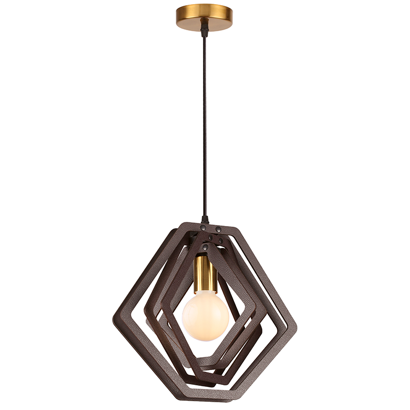 ΚΡΕΜΑΣΤΟ Φ/Σ 1ΧΕ27 ΣΚ.ΚΑΦΕ ΔΕΡΜΑ MDF D34XH100CM TRITON - ledmania.gr