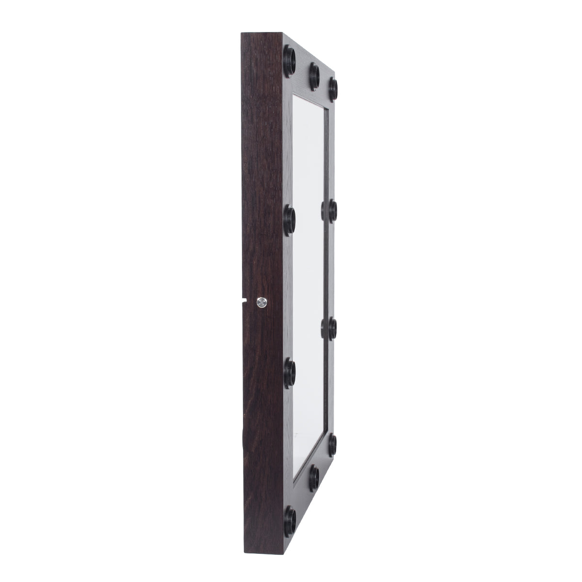 GloboStar® MAKEUP MIRROR-60x90-2 Μοντέρνος Καθρέπτης Μακιγιάζ με Πλαίσιο Φυσικού Ξύλου με Διακόπτη On/Off 10 x E27 AC220-240V - Μ60 x Π7 x Υ90cm - Καφέ Wenge - ledmania.gr