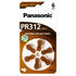 PANASONIC PR312 ΜΠΑΤΑΡΙΕΣ ΑΚΟΥΣΤΙΚΩΝ ΒΑΡΗΚΟΙΑΣ, MERCURY FREE, 1.4V, 6ΤΜΧ - ledmania.gr
