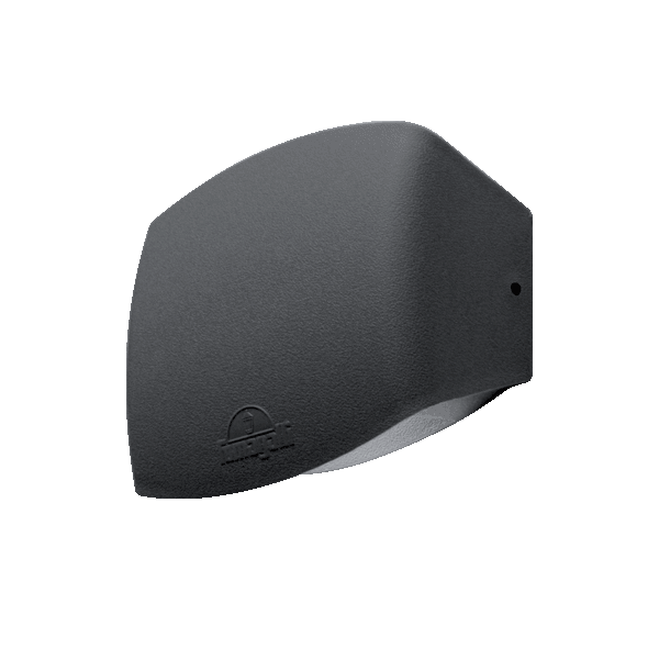 ABRAM 150 LED WALL LAMP 4W 4000K IP55 BLACK - ledmania.gr