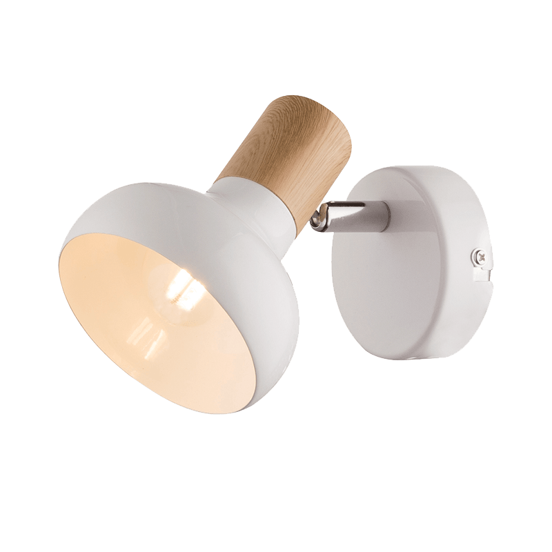 ADDY ΣΠΟΤ 1XE14 ΛΕΥΚΟ ΛΕΥΚΟ/ΞΥΛΟ - ledmania.gr