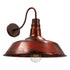 GloboStar® SORD 01052  Vintage Industrial Φωτιστικό Τοίχου Απλίκα Μονόφωτο Καφέ Σκουριά Μεταλλικό Καμπάνα Φ36 x Μ42 x Π36 x Υ32cm - ledmania.gr