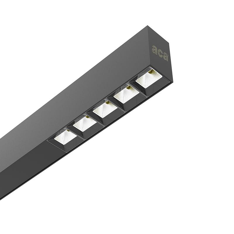 AISH BLACK ALUMINUM PROFILE WITH OPAL COVER 2.5m/pc - ledmania.gr