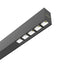 AISH BLACK ALUMINUM PROFILE WITH OPAL COVER 2.5m/pc - ledmania.gr