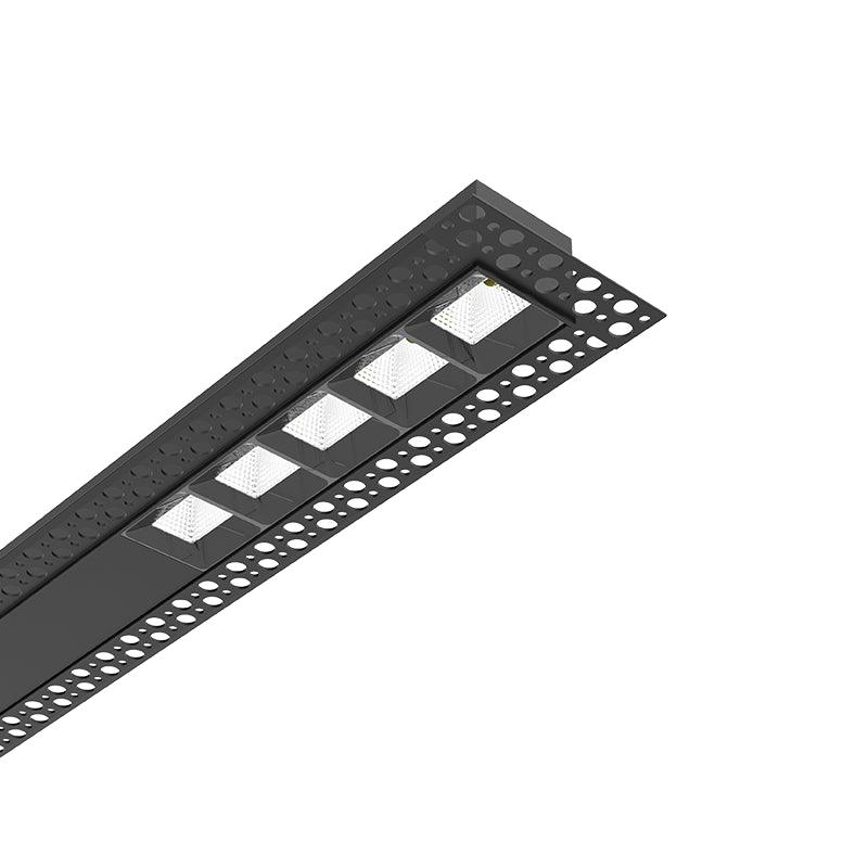 AISH BLACK ALUMINUM TRIMLESS PROFILE 2.5m/pc WITHOUT COVER - ledmania.gr