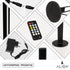 GloboStar® ALIEN-DIVA-BLACK-50-10 ALIEN Design DIVA Μοντέρνο Minimal Nordic Μεταλλικό Φωτιστικό Επιτραπέζιο - Πορτατίφ - Λαμπατέρ Μαύρο LED 10W 1500lm με Ασύρματο Χειριστήριο RF & Dimmer IP20 CCT Θερμό 2700 K έως Ψυχρό 6000K Μ3 x Π1.6 x Υ50cm - ledmania.gr