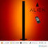 GloboStar® ALIEN-DIVA-BLACK-50-4 ALIEN Design DIVA Μοντέρνο Minimal Nordic Μεταλλικό Φωτιστικό Επιτραπέζιο - Πορτατίφ - Λαμπατέρ Μαύρο LED 8W 800lm με Ασύρματο Χειριστήριο RF & Dimmer IP20 Κόκκινο Μ3 x Π1.6 x Υ50cm - ledmania.gr