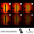 GloboStar® ALIEN-DIVA-BLACK-50-4 ALIEN Design DIVA Μοντέρνο Minimal Nordic Μεταλλικό Φωτιστικό Επιτραπέζιο - Πορτατίφ - Λαμπατέρ Μαύρο LED 8W 800lm με Ασύρματο Χειριστήριο RF & Dimmer IP20 Κόκκινο Μ3 x Π1.6 x Υ50cm - ledmania.gr