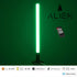GloboStar® ALIEN-DIVA-BLACK-50-5 ALIEN Design DIVA Μοντέρνο Minimal Nordic Μεταλλικό Φωτιστικό Επιτραπέζιο - Πορτατίφ - Λαμπατέρ Μαύρο LED 8W 800lm με Ασύρματο Χειριστήριο RF & Dimmer IP20 Πράσινο Μ3 x Π1.6 x Υ50cm - ledmania.gr
