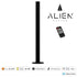 GloboStar® ALIEN-DIVA-BLACK-50-6 ALIEN Design DIVA Μοντέρνο Minimal Nordic Μεταλλικό Φωτιστικό Επιτραπέζιο - Πορτατίφ - Λαμπατέρ Μαύρο LED 8W 800lm με Ασύρματο Χειριστήριο RF & Dimmer IP20 Μπλε Μ3 x Π1.6 x Υ50cm - ledmania.gr