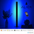 GloboStar® ALIEN-DIVA-BLACK-50-6 ALIEN Design DIVA Μοντέρνο Minimal Nordic Μεταλλικό Φωτιστικό Επιτραπέζιο - Πορτατίφ - Λαμπατέρ Μαύρο LED 8W 800lm με Ασύρματο Χειριστήριο RF & Dimmer IP20 Μπλε Μ3 x Π1.6 x Υ50cm - ledmania.gr