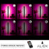 GloboStar® ALIEN-DIVA-BLACK-50-7 ALIEN Design DIVA Μοντέρνο Minimal Nordic Μεταλλικό Φωτιστικό Επιτραπέζιο - Πορτατίφ - Λαμπατέρ Μαύρο LED 8W 800 lm με Ασύρματο Χειριστήριο RF & Dimmer IP20 Ροζ Μ3 x Π1.6 x Υ50cm - ledmania.gr