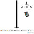 GloboStar® ALIEN-DIVA-BLACK-50-8 ALIEN Design DIVA Μοντέρνο Minimal Nordic Μεταλλικό Φωτιστικό Επιτραπέζιο - Πορτατίφ - Λαμπατέρ Μαύρο LED 8W 800lm με Ασύρματο Χειριστήριο RF & Dimmer IP20 Πολύχρωμο RGB Μ3 x Π1.6 x Υ50cm - ledmania.gr
