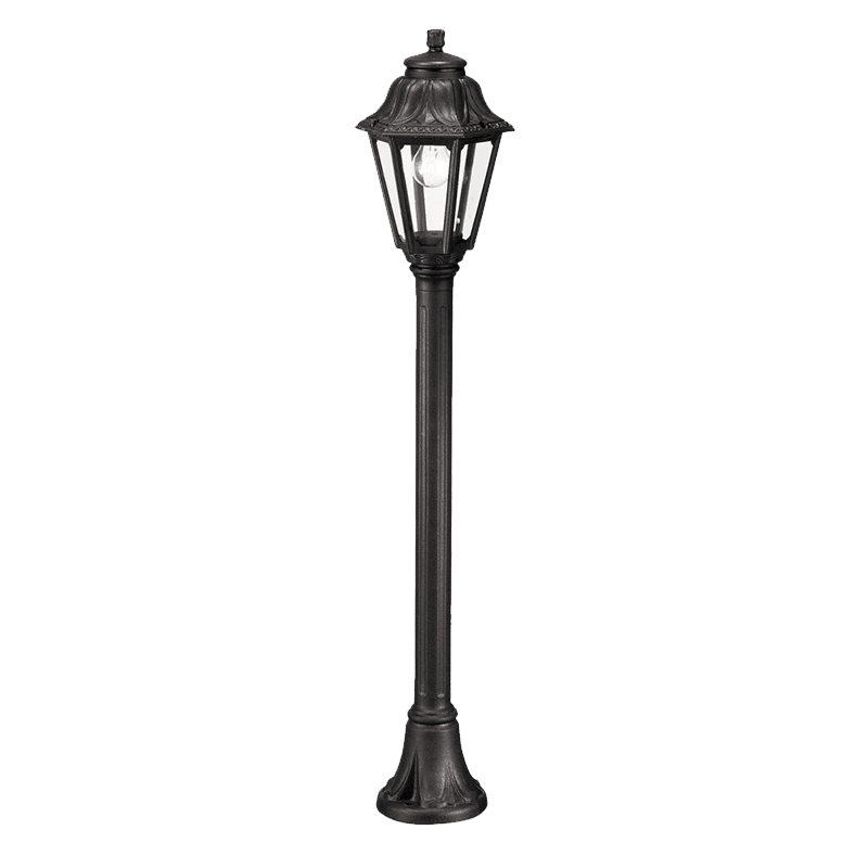 ANNA 120 ΦΑΝΑΡΑΚΙ STAND 1XE27  ΜΑΥΡΟ - ledmania.gr