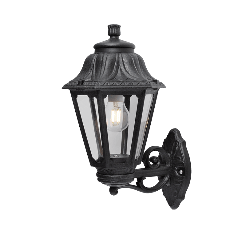 ANNA 120 ΦΑΝΑΡΑΚΙ UPWARD 1XE27 ΜΑΥΡΟ - ledmania.gr