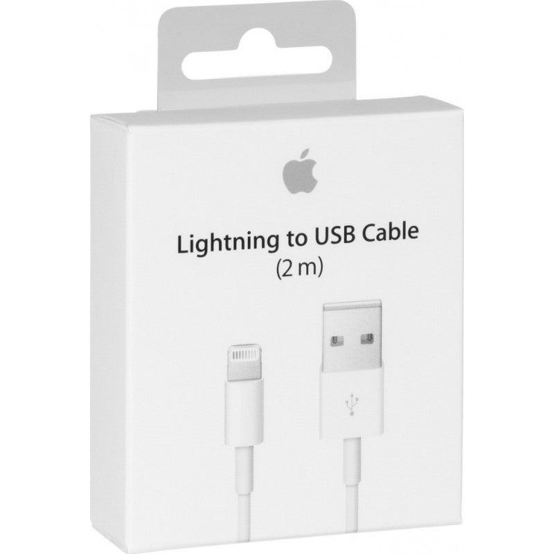 APPLE CABLE USB TO LIGHTNING WHITE 2m RETAIL BOX (MD819ΖΜ/Α) - ledmania.gr
