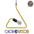 GloboStar® LIBBY 01097-1 Μοντέρνο Κρεμαστό Παιδικό Φωτιστικό Οροφής Μονόφωτο Κίτρινο Μεταλλικό Φ31 x Υ100cm - ledmania.gr