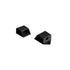 SET OF BLACK PLASTIC END CAPS FOR PROFILE P151B, 2PCS WITH HOLE - ledmania.gr