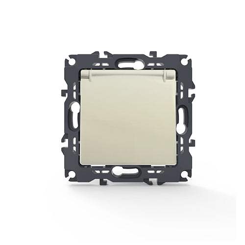 PRIME ΠΡΙΖΑ ΣΟΥΚΟ ΚΑΠΑΚΙ ΑΣΦΑΛΕΙΑΣ 1x2P+E 16A 250VAC IP20 ΙΒΟΥΑΡ - ledmania.gr