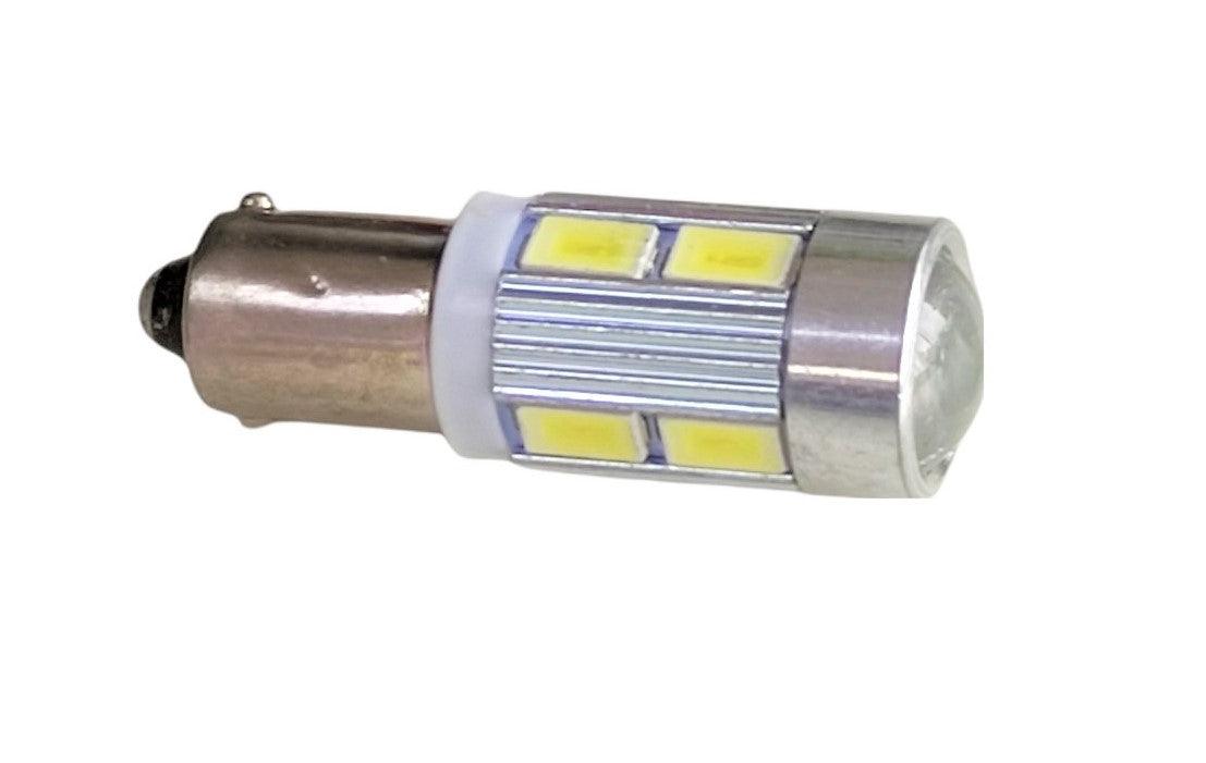 Ba9s Led Αυτοκινήτου 10Smd 5630 με φακο-12dc-Ψυχρο λευκο 1τεμ. - ledmania.gr