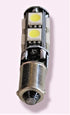 Ba9s-Τ4-Canbus Led Αυτοκινητου 9smd 5050-12vDc-Ψυχρο Λευκο 1τεμ. - ledmania.gr