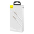 BASEUS CABLE CAFULE METAL USB-C - LIGHTNING 20W 2M WHITE - ledmania.gr