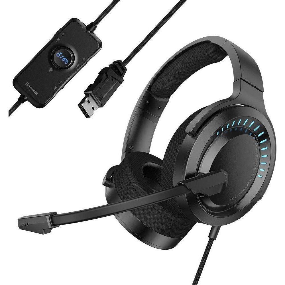 BASEUS GAMO IMMERSIVE VIRTUAL 3D GAME HEADPHONE BLACK NGD05-01 - ledmania.gr