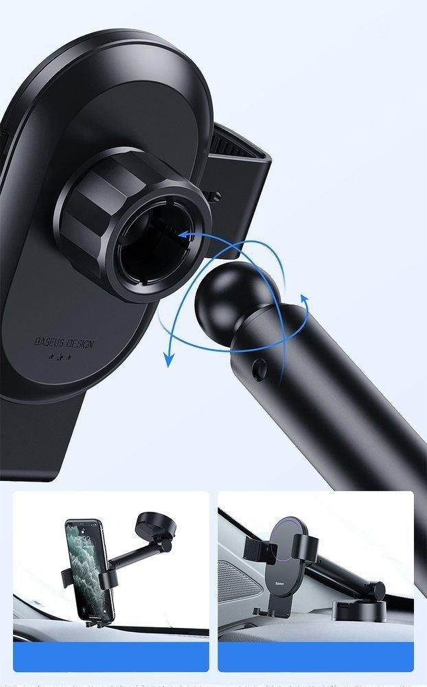 BASEUS GRAVITY CAR HOLDER SIMPLISM WINDSHIELD OR DASHBOAD MOUNT (SUYL-JY09) RED - ledmania.gr