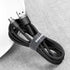 BASEUS ΚΑΛΩΔΙΟ BRAIDED USB 2.0 ΣΕ MICRO USB QC  BLACK / GREY 2M (CAMKLF-CG1) - ledmania.gr