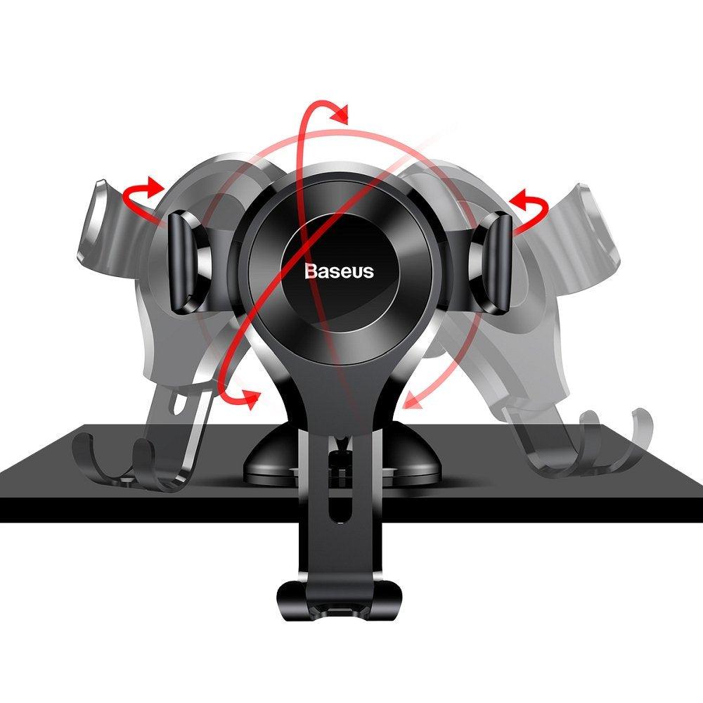 BASEUS  SUYL-XP01 CAR MOUNT OSCULUM GRAVITY BLACK - ledmania.gr