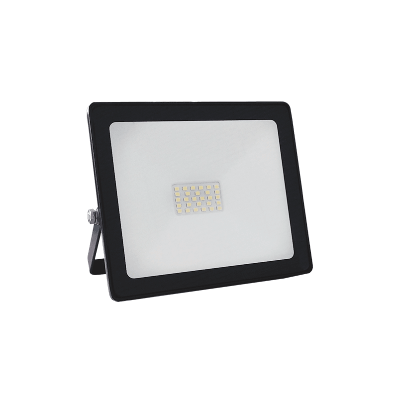 BLACK LED SMD FLOOD LUMINAIRE IP66 30W 6000K 2650Lm 230V RA80 - ledmania.gr