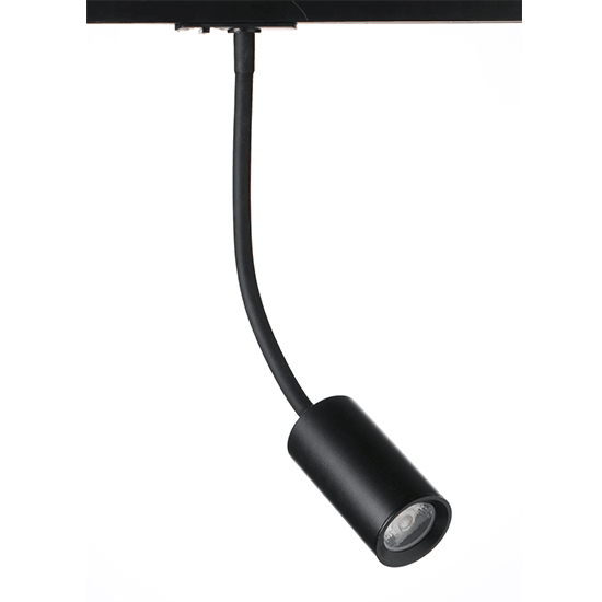 BLACK LED TRACK LIGHT 10W 3000K 4WIRES 38° 850LM 230V Ra80 - ledmania.gr