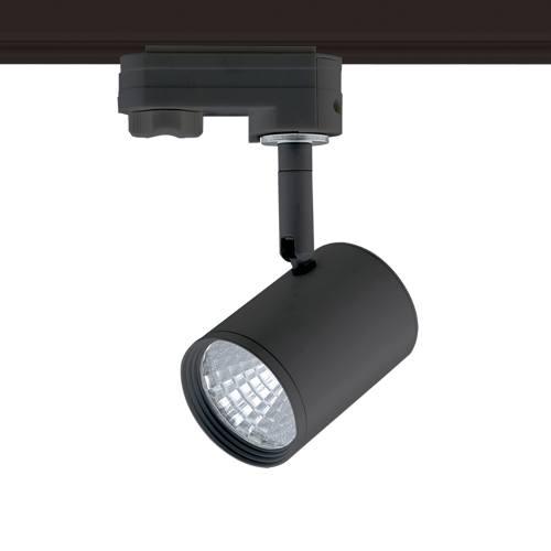 BLACK LED TRACK LIGHT 7W 3000K 4WIRES 24° 500LM 230V Ra80 - ledmania.gr