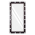 GloboStar® MAKEUP MIRROR-160x80-2 Μοντέρνος Καθρέπτης Μακιγιάζ με Πλαίσιο Φυσικού Ξύλου με Διακόπτη On/Off 20 x E27 AC220-240V - Μ80 x Π7 x Υ160cm - Καφέ Wenge - ledmania.gr