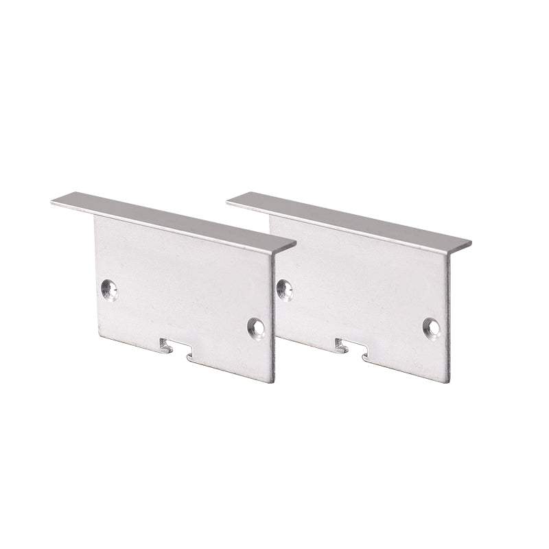 SET OF METAL END CAPS FOR P281, 2 PCS WITHOUT HOLE - ledmania.gr