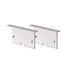 SET OF METAL END CAPS FOR P281, 2 PCS WITHOUT HOLE - ledmania.gr
