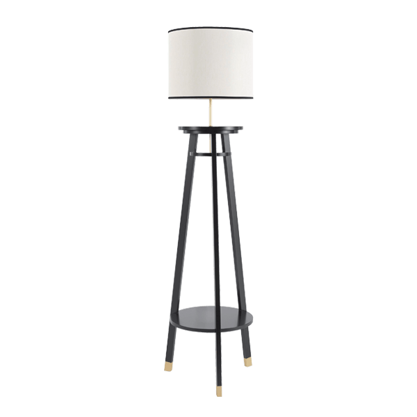 CAROL FLOOR LAMP 1XE27 BLACK - ledmania.gr