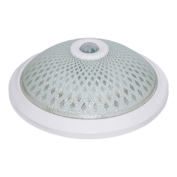 CEILING FIXTURE WITH SENSOR 2XE27 D300mm WHITE - ledmania.gr