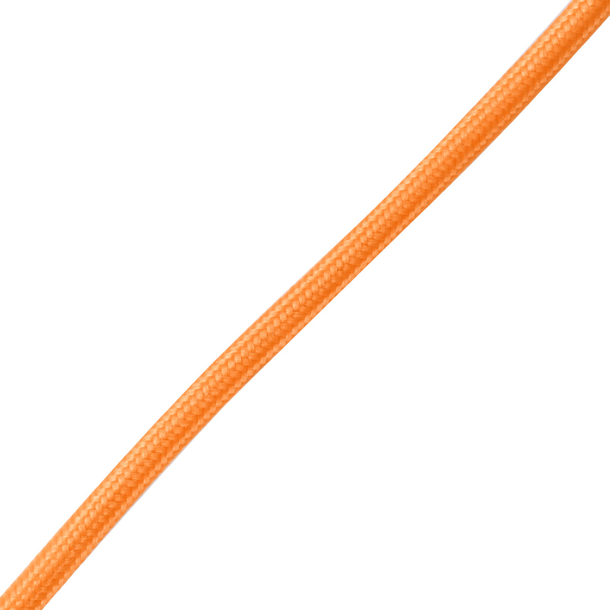 GloboStar® CABLITO 61554 Μοντέρνο Κρεμαστό Φωτιστικό Οροφής Μονόφωτο 1 x E27 Πορτοκαλί Σιλικόνης Ανάρτηση με Υφασμάτινο Καλώδιο Φ4 x Υ110cm - ledmania.gr